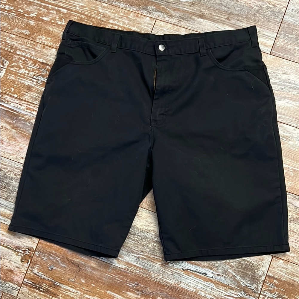 Dickies Black Flat Front Shorts Versatile Style